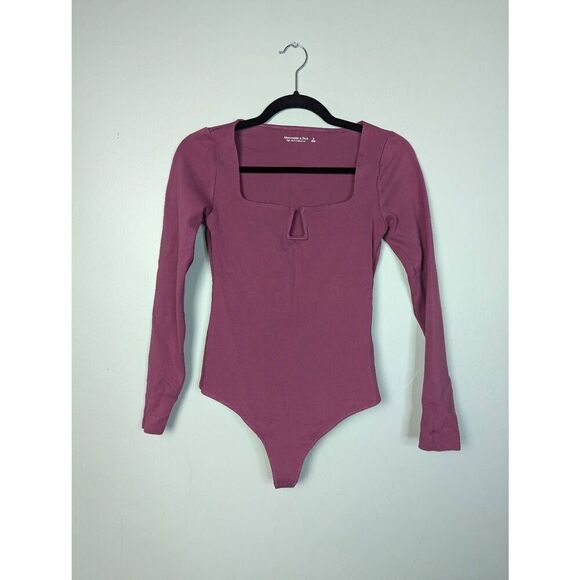Abercrombie & Fitch mauve pink bodysuit Small - Picture 1 of 5